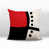 Rouge / noir / blanc cassé