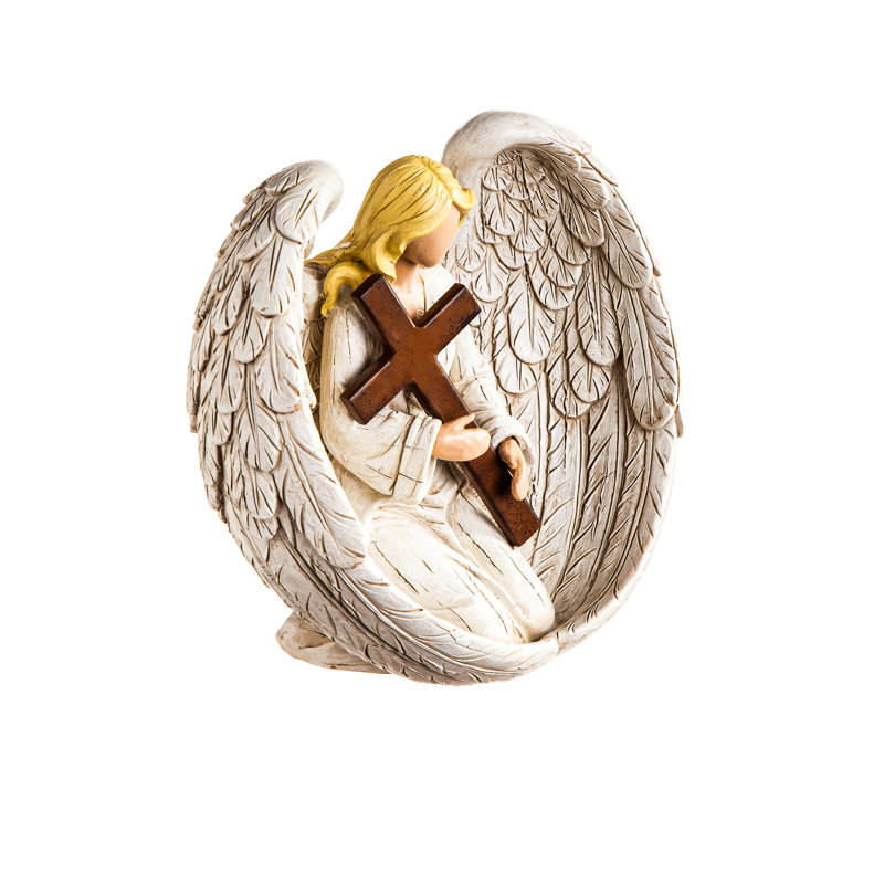 Ange avec croix statuaire