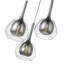 Wedigo 3 - Light Clear/Smoke Grey Cluster Pendant