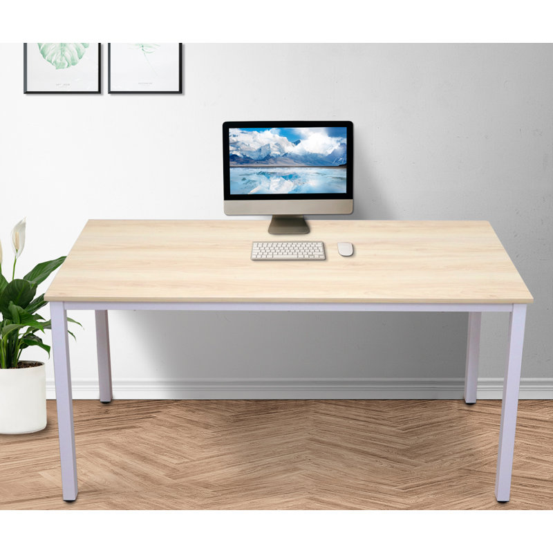 Bureau d'écriture, Plateau en bois de pommier Dural / cadre blanc