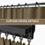 Rideaux à 4 panneaux latéraux pour pavillon de jardin, seulement rideaux-111655995-111655998