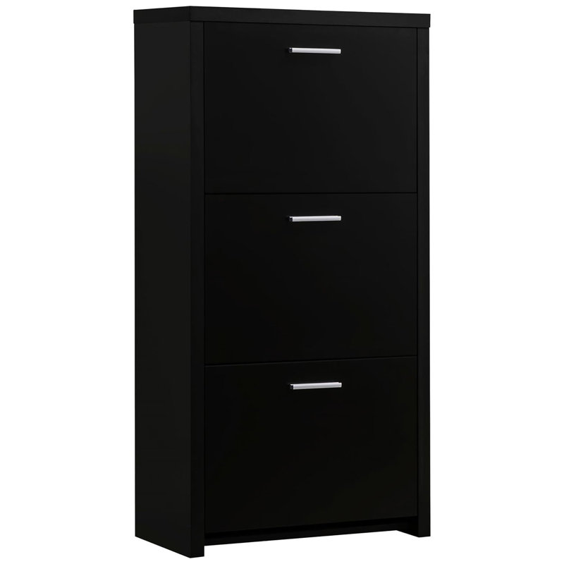 Élégant range-chaussures noir 3 pour une armoire moderne