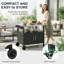 114.5cm H x 83cm W Utility Cart with Wheels
