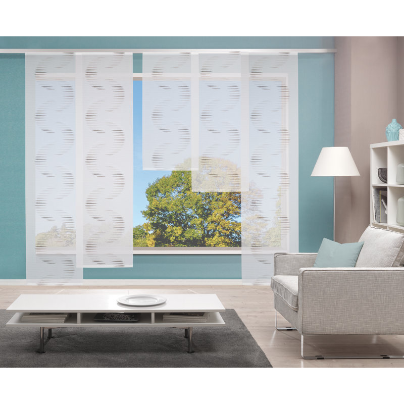 Alsiha Track Insert Sheer Sliding Panel, Grey, 60 W x 245 D cm