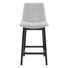 Tabouret de bar et de comptoir rembourré avec pieds en bois massif (ensemble de 2)