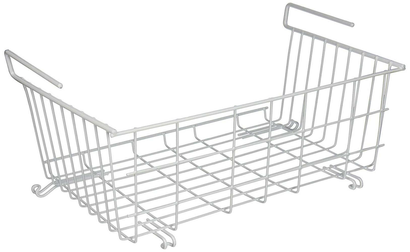 Under Shelf Metal Basket Prep & Savour Color: White