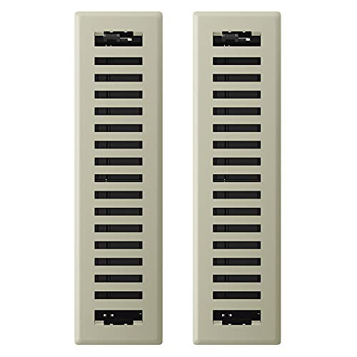 Registre de plancher Imperial Montezuma, Nickel satiné, L 2,25 po x L 12 po