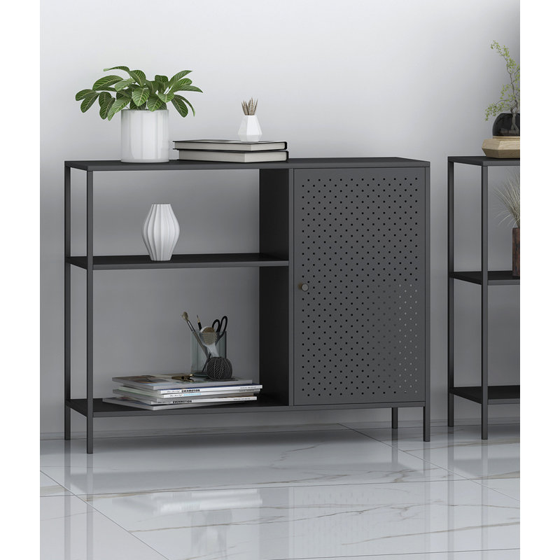 Fiorito 75cm H x 100cm W Metal Standard Bookcase