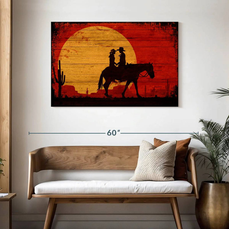Cowboy en bois Lelar, H 30 po x l 45 po