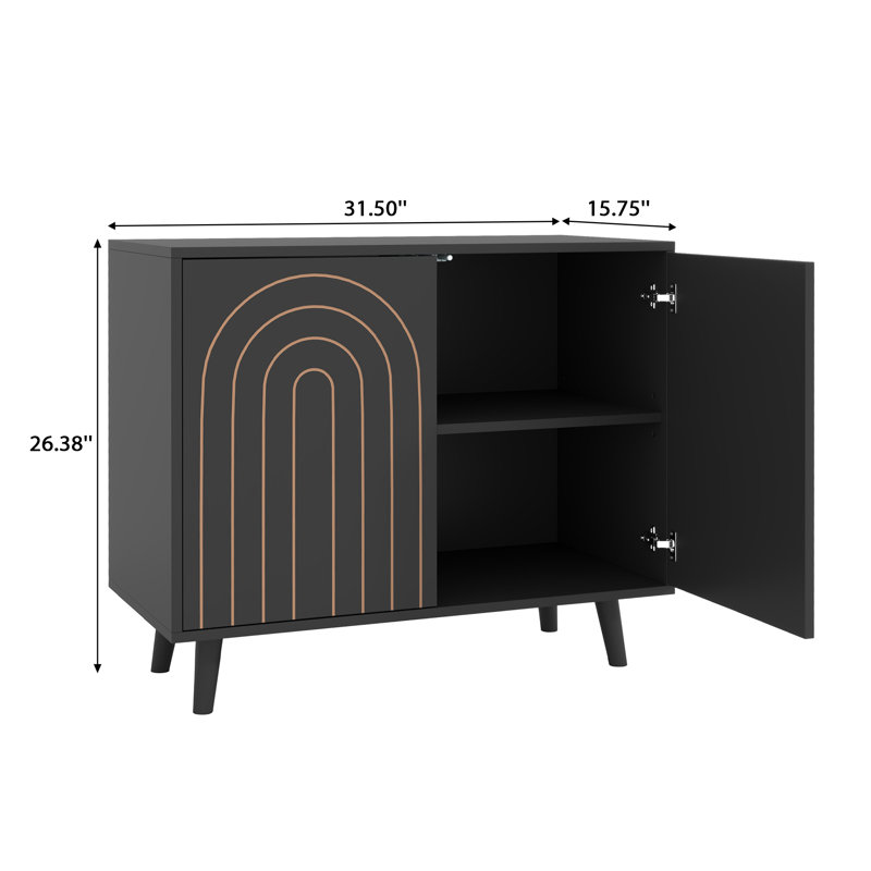 Accent Cabinet, Black