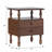 Solid Wood 3-Piece Spindle Vivienne Bed With Two Walker Edison Easy Assembly 2-Drawer Nightstands-111301258-111301257