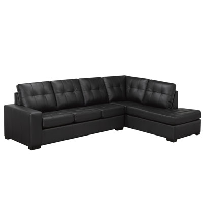 Yeprad Leather L-Shaped Sectional
