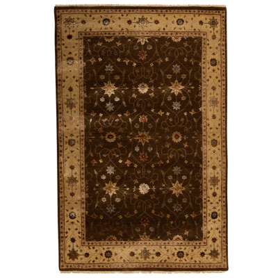 Hand Woven Silk and Wool Oriental Area Rug