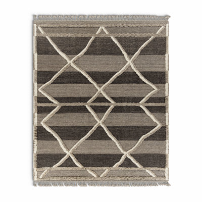 Leanna Hand-Knotted Gray Moroccan Rug