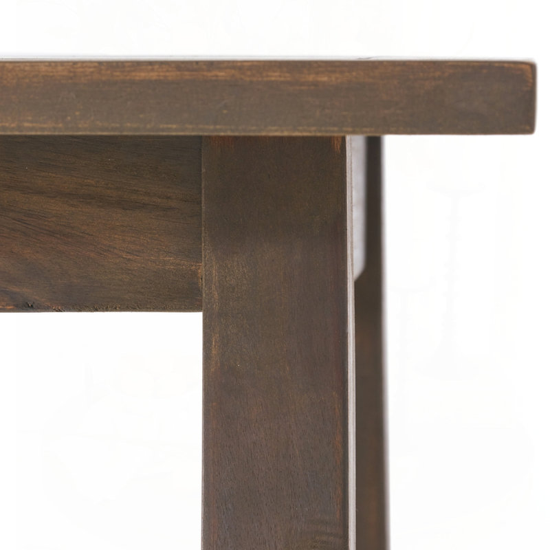 Table d'appoint en bois d'acacia, Gris