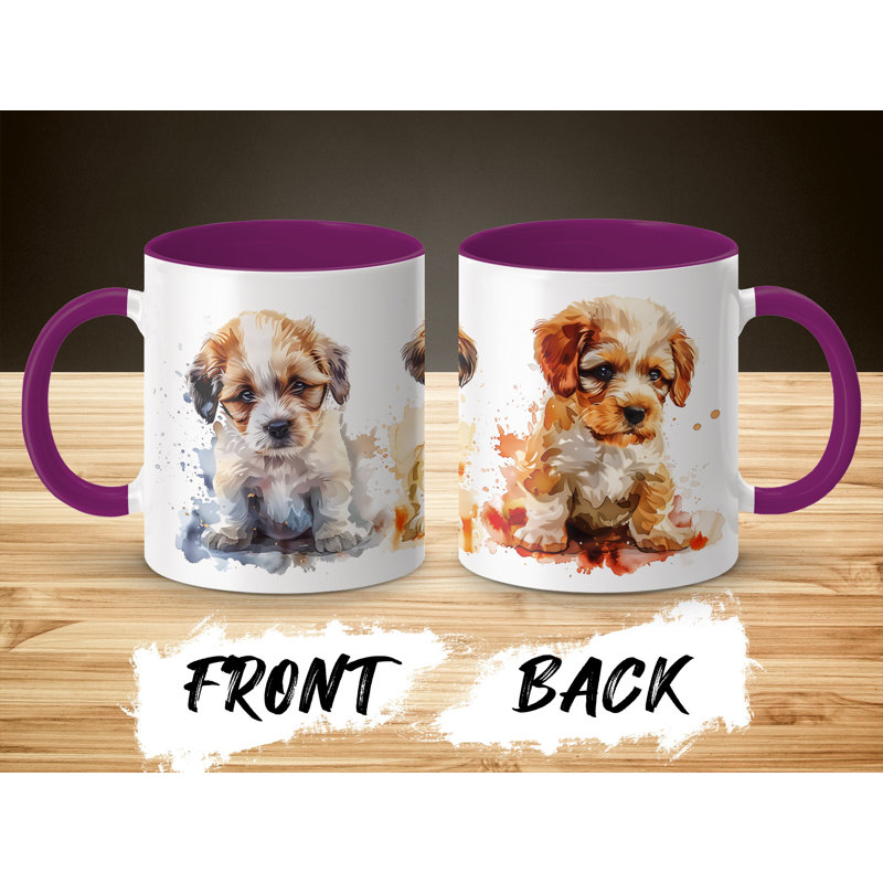 Ceramic Coffee Mug, 2, Purple