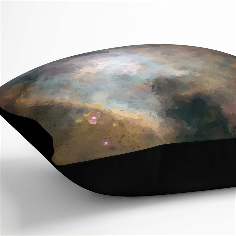 Universe Vol.4 Cushion with Filling, Black, 55cm H x 55cm W x 20cm D
