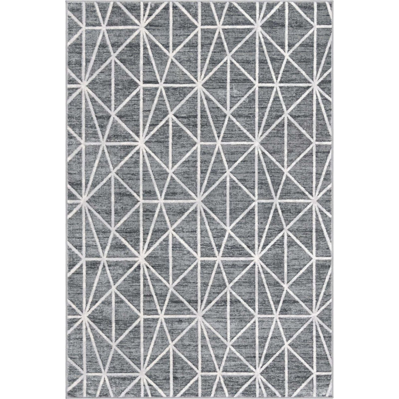 Clidy Abstract Indoor Rug, Rectangle 6' x 9'
