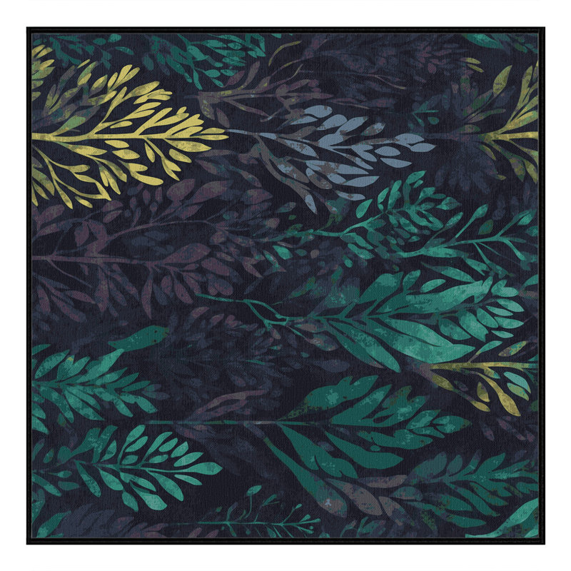Starlit Bloom Rug, Square 4'