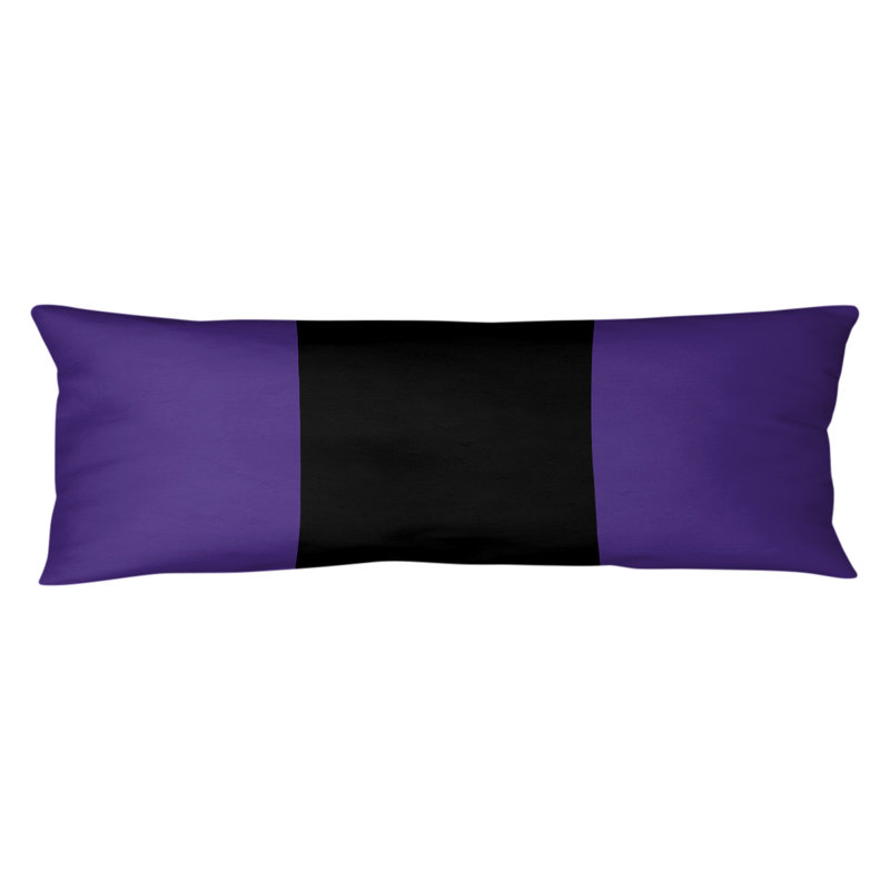 Polyester Medium Pillow, Alabama , Purple/Black/Purple