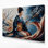 «Music Shamisen», art mural sur toile mauve