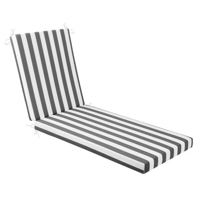 Outdoor Chaise Lounge Cushion Olefin Fabric Waterproof Fade-Resistant