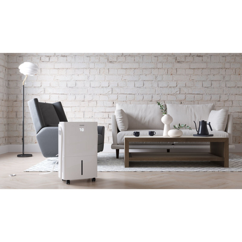 White Energy Star 50 Pint Dehumidifier with Built-In Pump