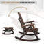 Chaise berçante de patio en bois de 38 pouces-723979641