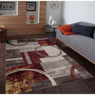 Tapis intérieur/extérieur Tobis brun/gris