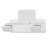 Modern Make-Up Table with Wall-Mount Mirror, White, 39.4 x 13.0 x 13.9 inches | 100% Melamine Coated Particle Board, Thickness: 0.7 inches | Stylish and Functional Design for Beauty Routines & Small Spaces-1548808224
