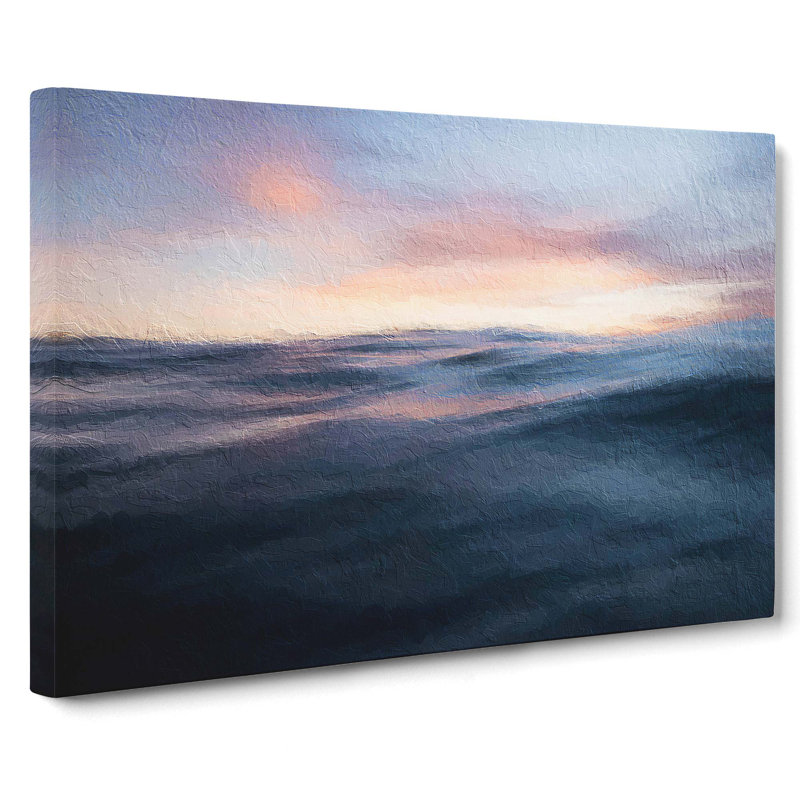 Ocean Ripples - Wrapped Canvas Painting, 40cm H x 60cm W x 3cm D
