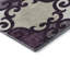 Tapis aubergine de qualité supérieure lavable à la machine Prisco-1286271675