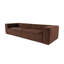 Élégant canapé 4 places, tissu en lin brun, 118,1 po x 42,5 po x 25,6 po | 100% lin, confort 32 pieds en mousse, pieds en plastique durable | Comprend 2 coussins, parfait pour le salon et les espaces familiaux, élégant et fonctionnel