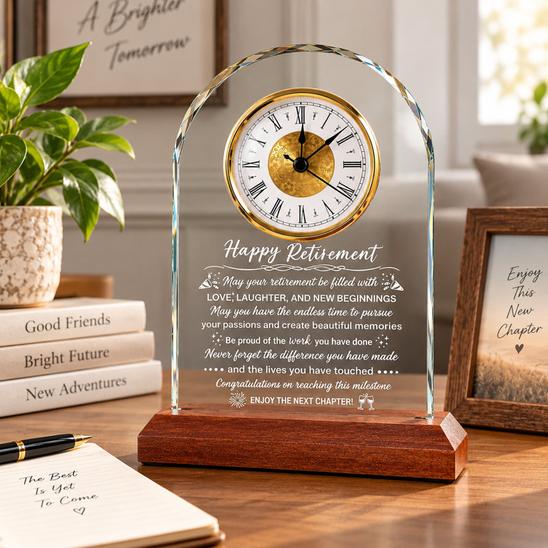 Horloges cadeaux pour une retraite heureuse