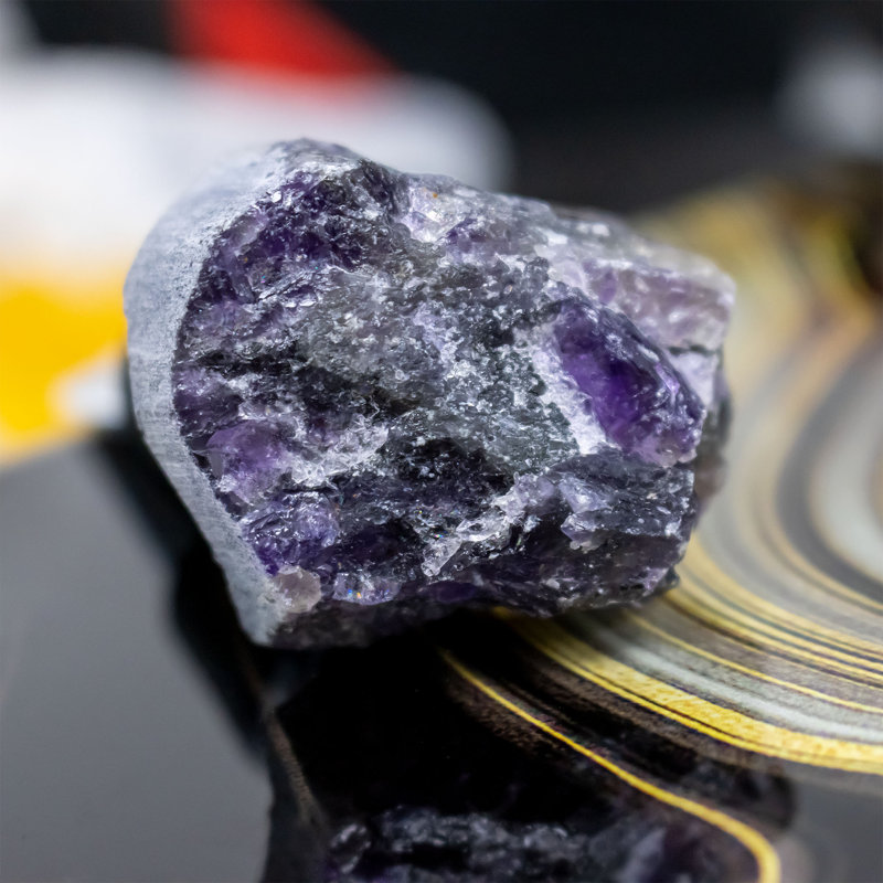 Kimberlee Amethyst Crystal 1 Piece Stone Geode Metal Bottle Stopper