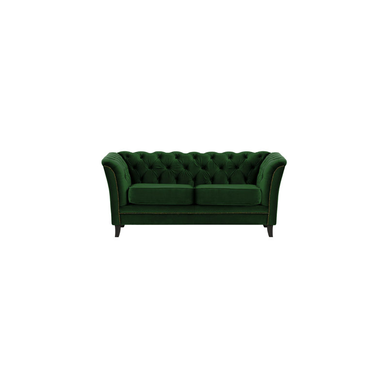 Burr Velvet Sofa, Black, Pink