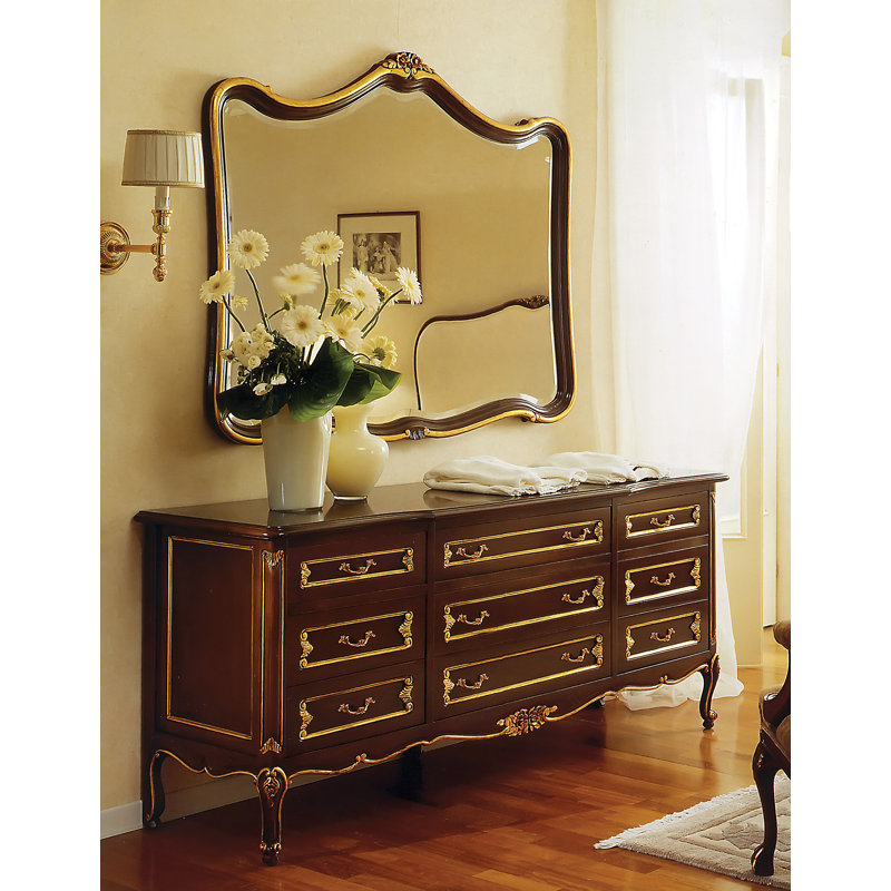 Miroir de commode en arche
