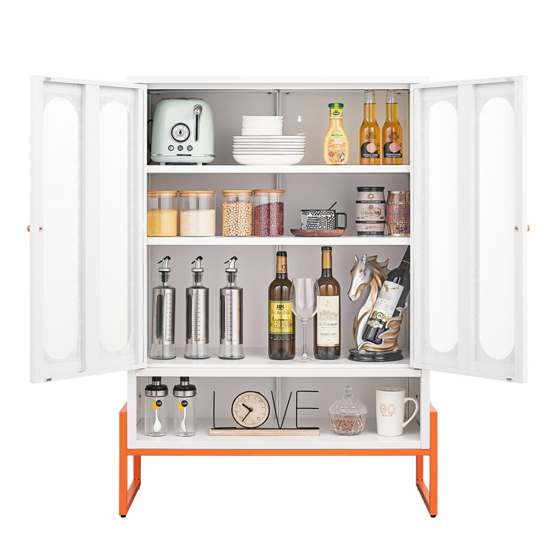 Cann Double Door Shoe Cabinet With Magnetic Adjustable Shelves, 15Cm Airflow, And Ergonomic Steel Handle Modern Minimalist 3 - Position Back Fixing Hole