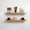 Tablettes flottantes rustiques Haby