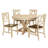 Rivington 5-Piece Solid Wood Pedestal Dining Set-555657859