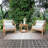 Mabrey Teak Outdoor 2 - Person Seating Group with Cushions