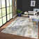 Tapis beige / gris / bleu marine Quinlan Lux