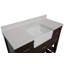 Hitton 48" Single Bathroom Vanity Set with Chocolate Cabinet and Quartz Countertop-1272609102-1273943533