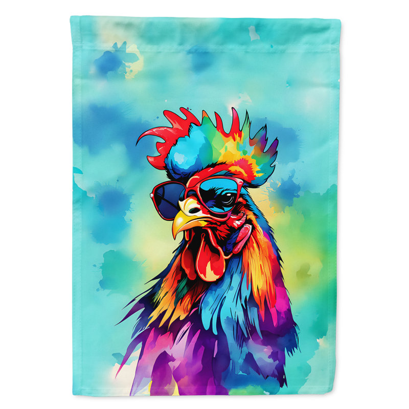 Drapeau de maison de coq hippie