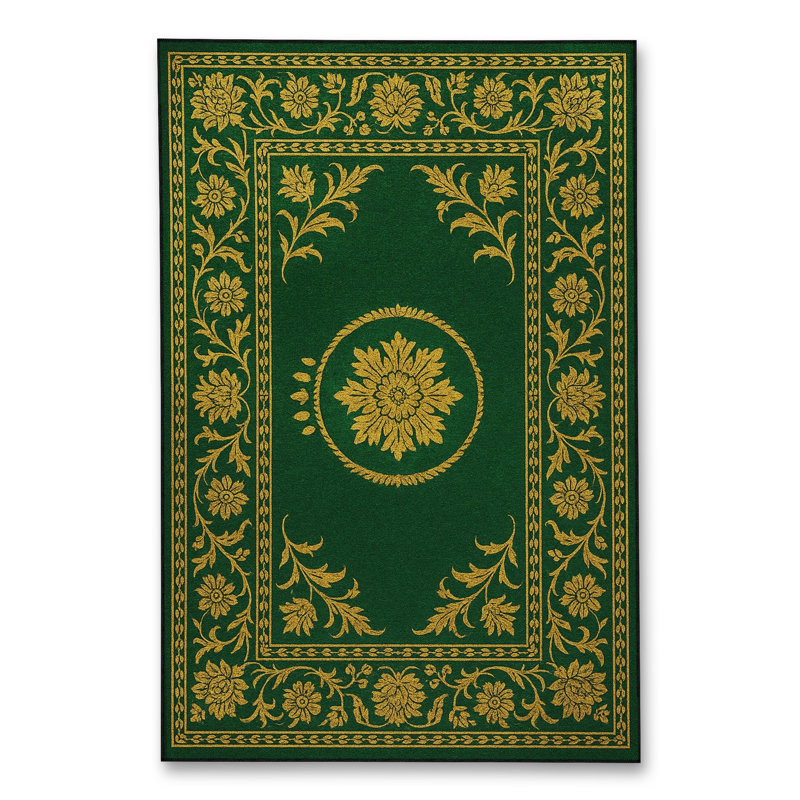 Tapis tissé orange traditionnel Mosso, 3'11" x 5'11"