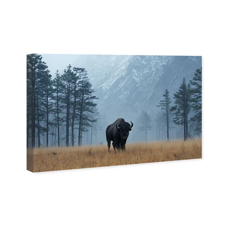 Mountain Bison II Print by Oliver Gal, 24" H x 36" W, Gallery Wrapped