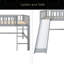 Full Size Low Loft Bed With Ladder And Slide-1233475094