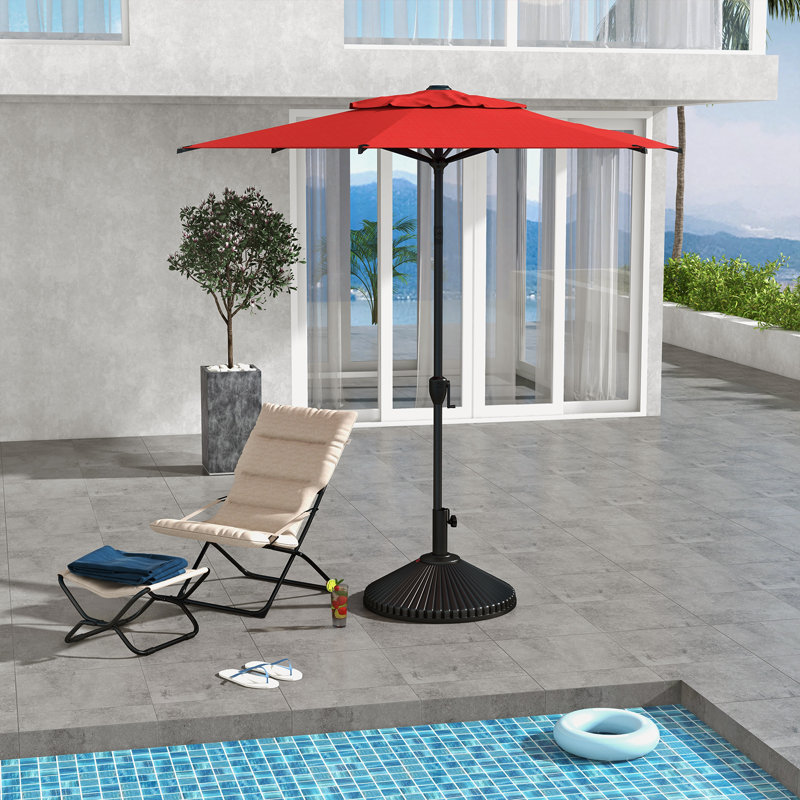 Parasol de marché 108 po Lyon, Rouge, L 90 po x P 90 po