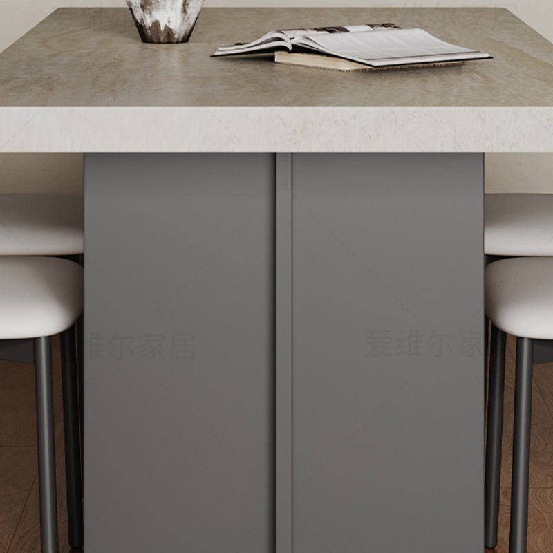 Simple style retro dining table, 29..53"H x 78.74"L x 35.43"W