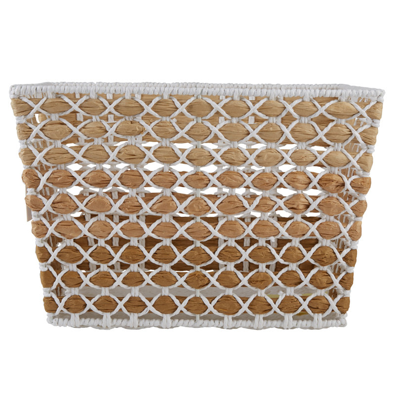  Large Paper Rope Woven Tote, 9.84" H x 14.96" W x 12.99" D